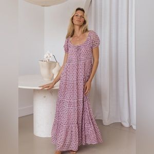 Daughters of India Sita Maxi Dress in Violet